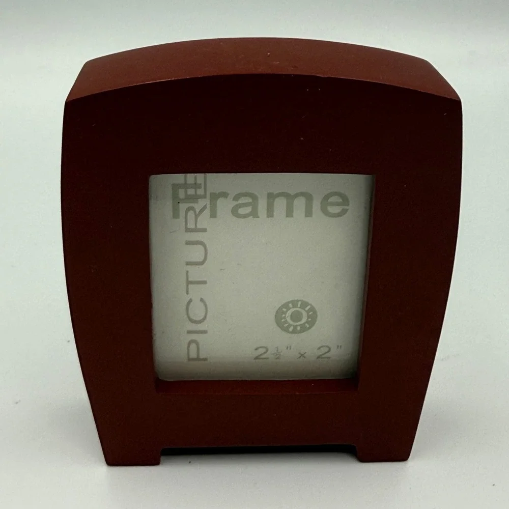 Starbucks Red Wood Mini Picture Frame 2.5x2 Photo Desktop Decor 159190